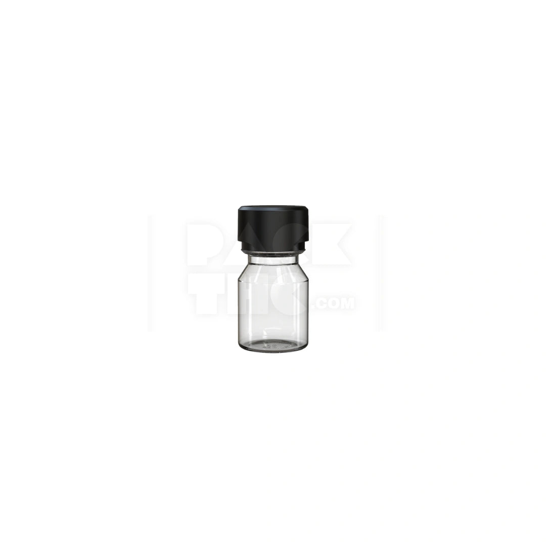 30ml stubby aviator cr shot bottle clear natural black cap 800 count