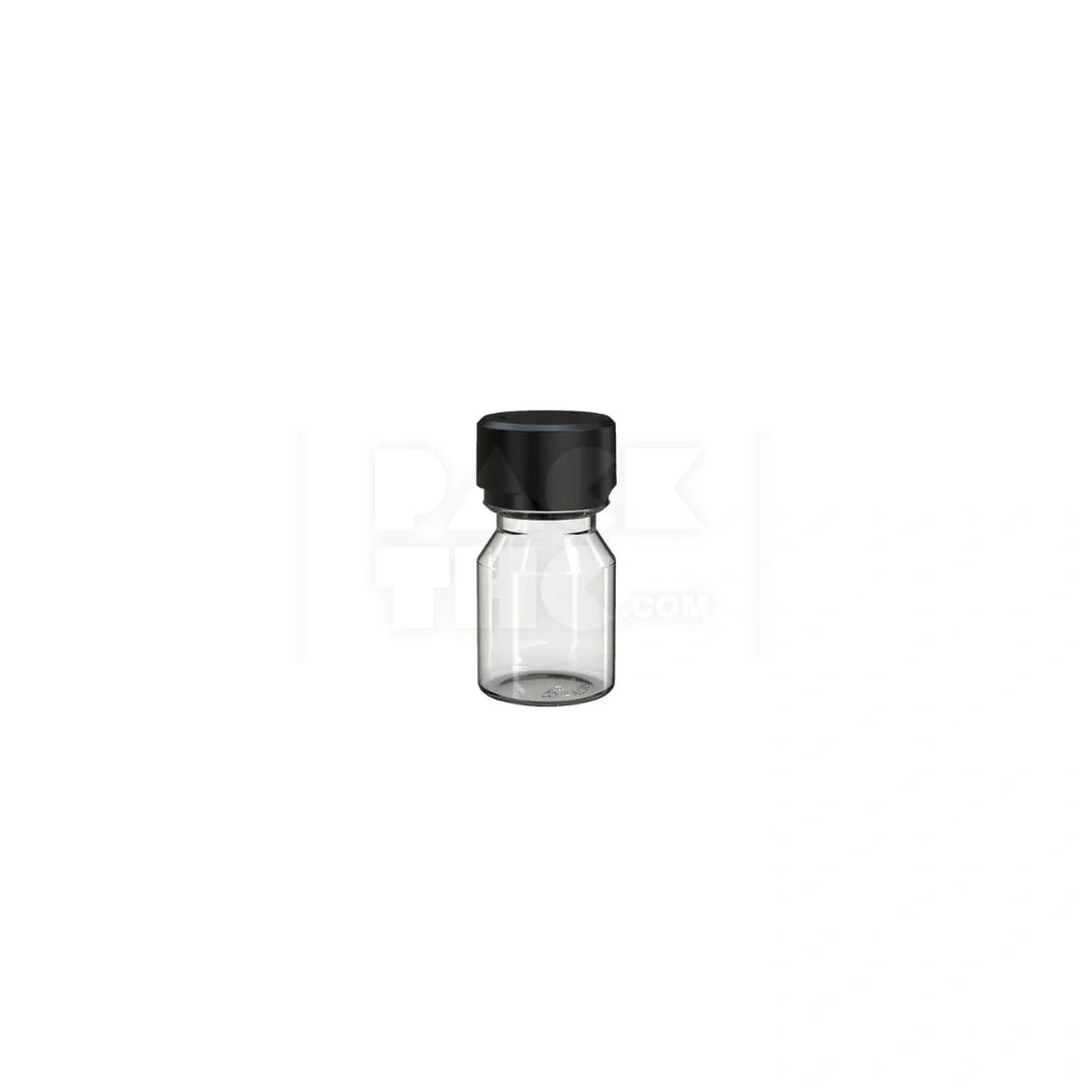 30ml stubby aviator cr shot bottle clear natural black cap 800 count