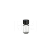 30ml stubby aviator cr shot bottle clear natural black cap 800 count