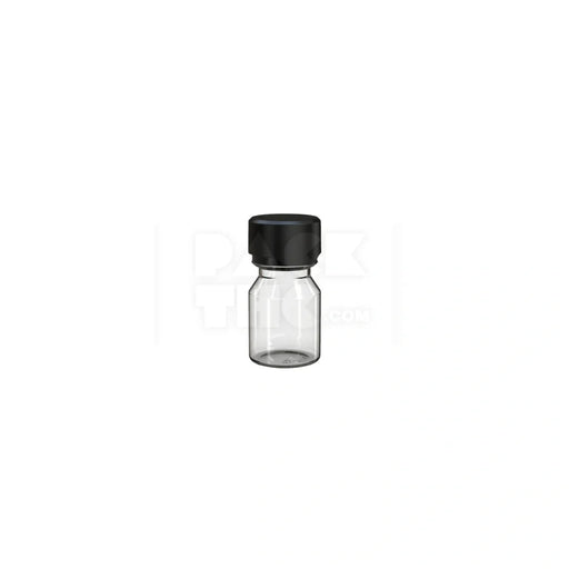 30ml stubby aviator cr shot bottle clear natural black cap 800 count