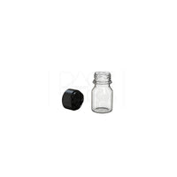 30ml stubby aviator cr shot bottle clear natural black cap 800 count