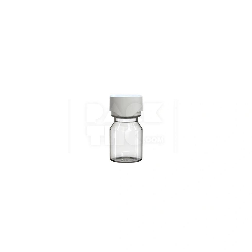 30ml stubby aviator cr shot bottle clear natural white cap 800 count
