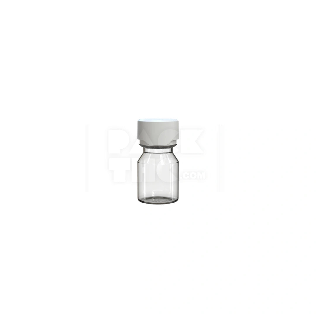 30ml stubby aviator cr shot bottle clear natural white cap 800 count