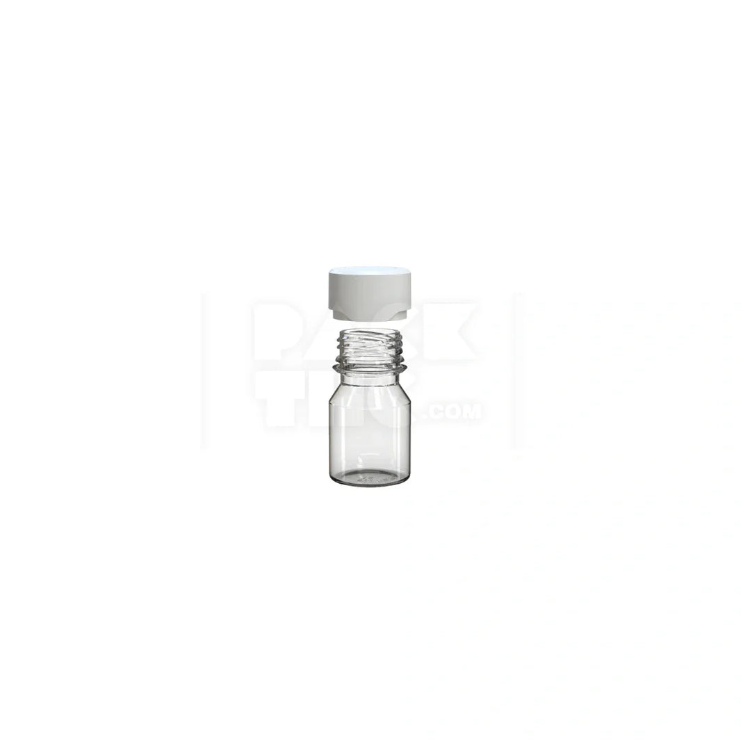 image 30ml stubby aviator cr shot bottle clear natural white cap 800 count