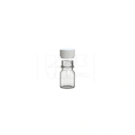 30ml stubby aviator cr shot bottle clear natural white cap 800 count