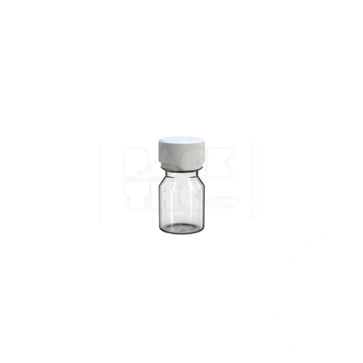 30ml stubby aviator cr shot bottle clear natural white cap 800 count
