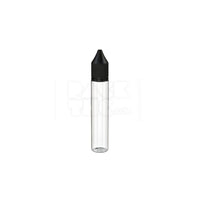30ml stubby pet reducer unicorn bottle clear natural black cap 1000 count