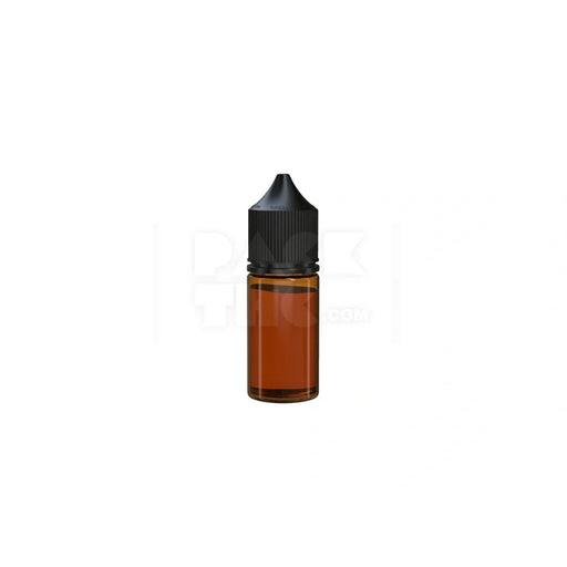 30ml stubby pet unicorn bottle cr translucent amber black cap 1000 count