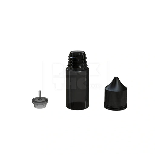 30ml stubby pet unicorn bottle cr translucent black 1000 count