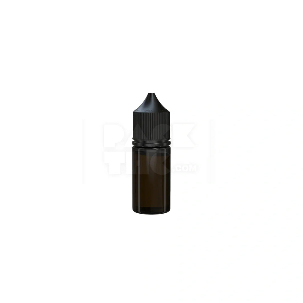 30ml stubby pet unicorn bottle cr translucent black 1000 count