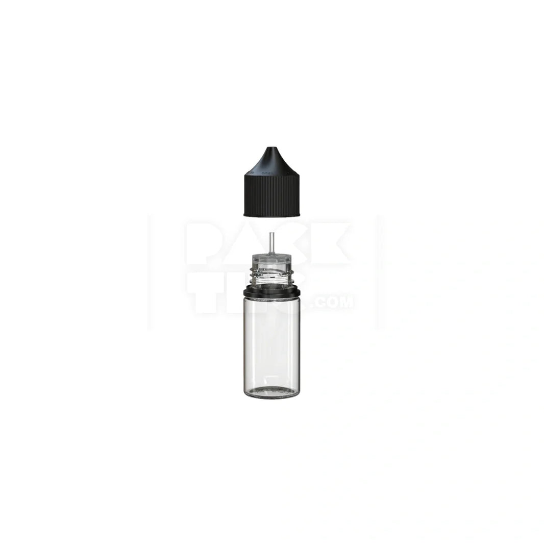 image 30ml stubby pet unicorn bottle cr clear natural black cap 1000 count