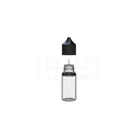 30ml stubby pet unicorn bottle cr clear natural black cap 1000 count