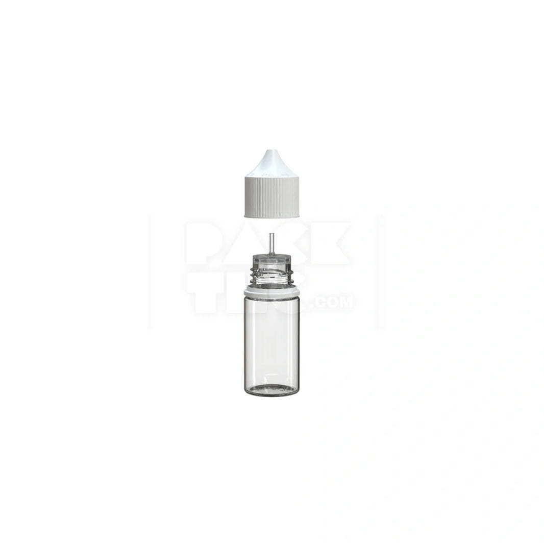 image 30ml stubby pet unicorn bottle cr clear natural white cap 1000 count