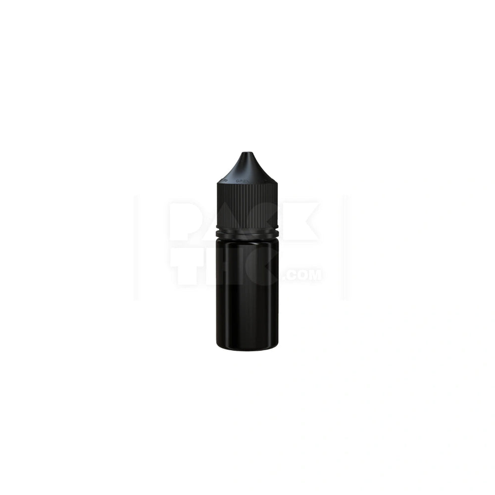 30ml stubby pet unicorn bottle cr opaque black 1000 count