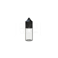 30ml stubby pet unicorn bottle cr clear natural black cap 1000 count