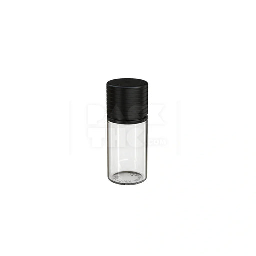 30ml stubby spiral cr bottle clear natural black cap 1000 count