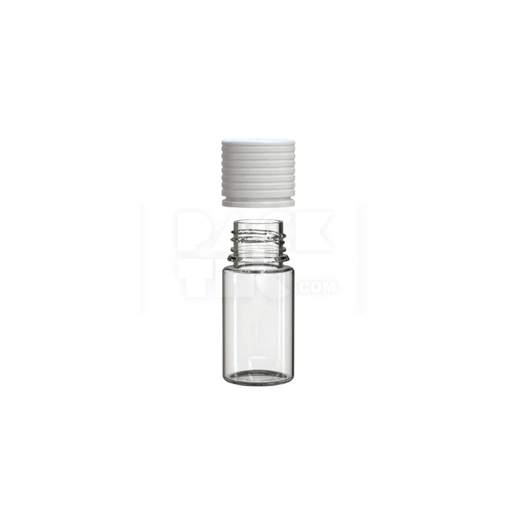 image 30ml stubby spiral cr bottle clear natural white cap 1000 count