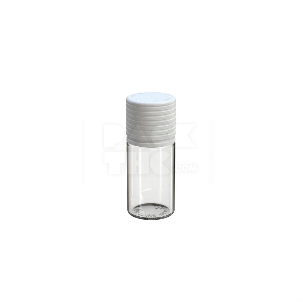 30ml stubby spiral cr bottle clear natural white cap 1000 count