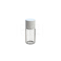 30ml stubby spiral cr bottle clear natural white cap 1000 count