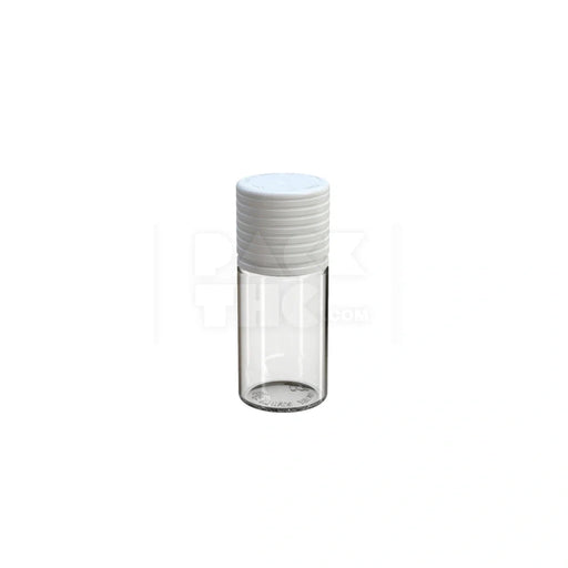 30ml stubby spiral cr bottle clear natural white cap 1000 count