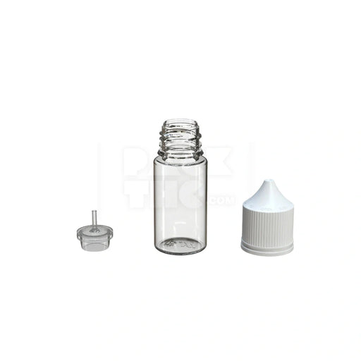 30ml stubby pet unicorn bottle cr clear natural white cap 1000 count