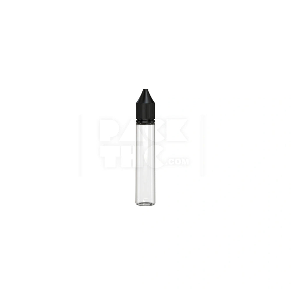 30ml v3 pet unicorn bottle cr clear natural black cap 1000 count