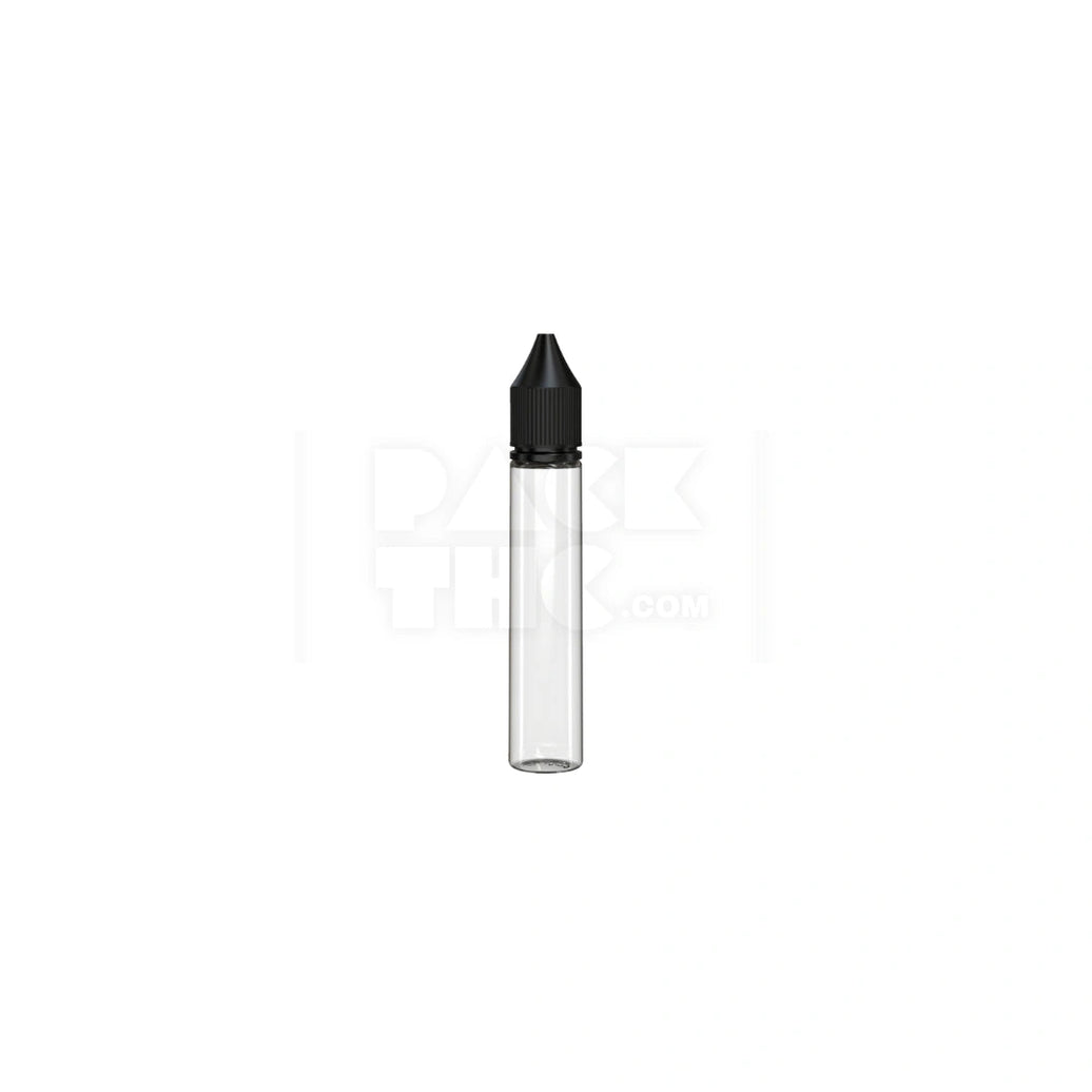 30ml v3 pet unicorn bottle cr clear natural black cap 1000 count