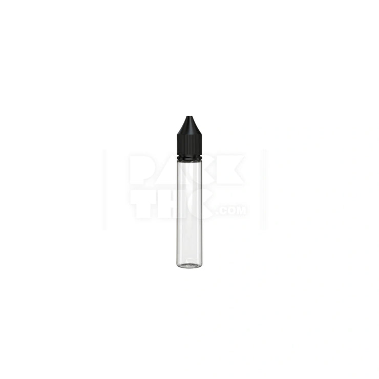 30ml v3 pet unicorn bottle cr clear natural black cap 1000 count