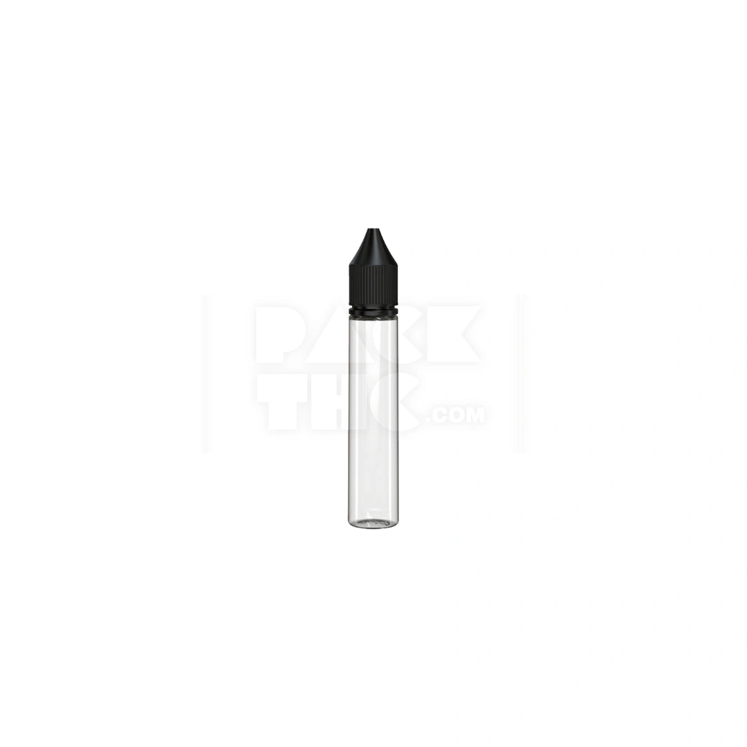 30ml v3 pet unicorn bottle cr clear natural black cap 1000 count