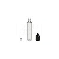 30ml v3 pet unicorn bottle cr clear natural black cap 1000 count