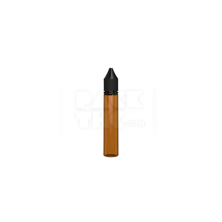 30ml v3 pet unicorn bottle cr translucent amber black cap 1000 count