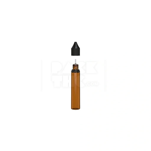 30ml v3 pet unicorn bottle cr translucent amber black cap 1000 count