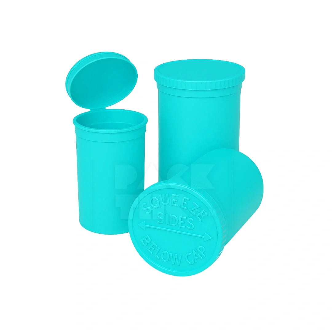 30 dram pop top vial 1 4oz aqua blue