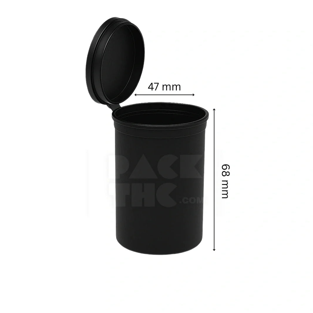image 30 dram pop top vial 1 4oz black