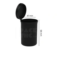 30 dram pop top vial 1 4oz black