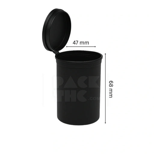 30 dram pop top vial 1 4oz black