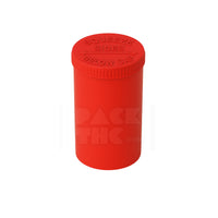 30 DRAM POP TOP VIAL - 1/4OZ - RED |  Clear Storage Container - (160 Count)