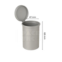 30 dram pop top vial 1 4oz silver
