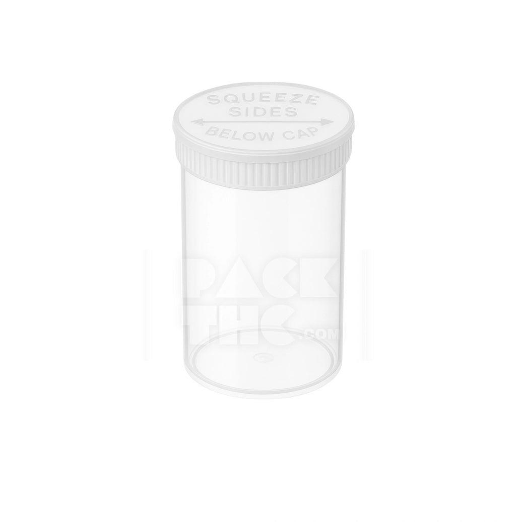 30 DRAM POP TOP VIAL - 1/4OZ - CLEAR - (160 COUNT) Pack THC