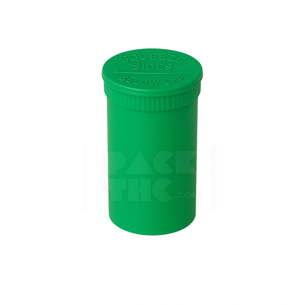 30 DRAM POP TOP VIAL - 1/4OZ - GREEN - (160 COUNT) Pack THC
