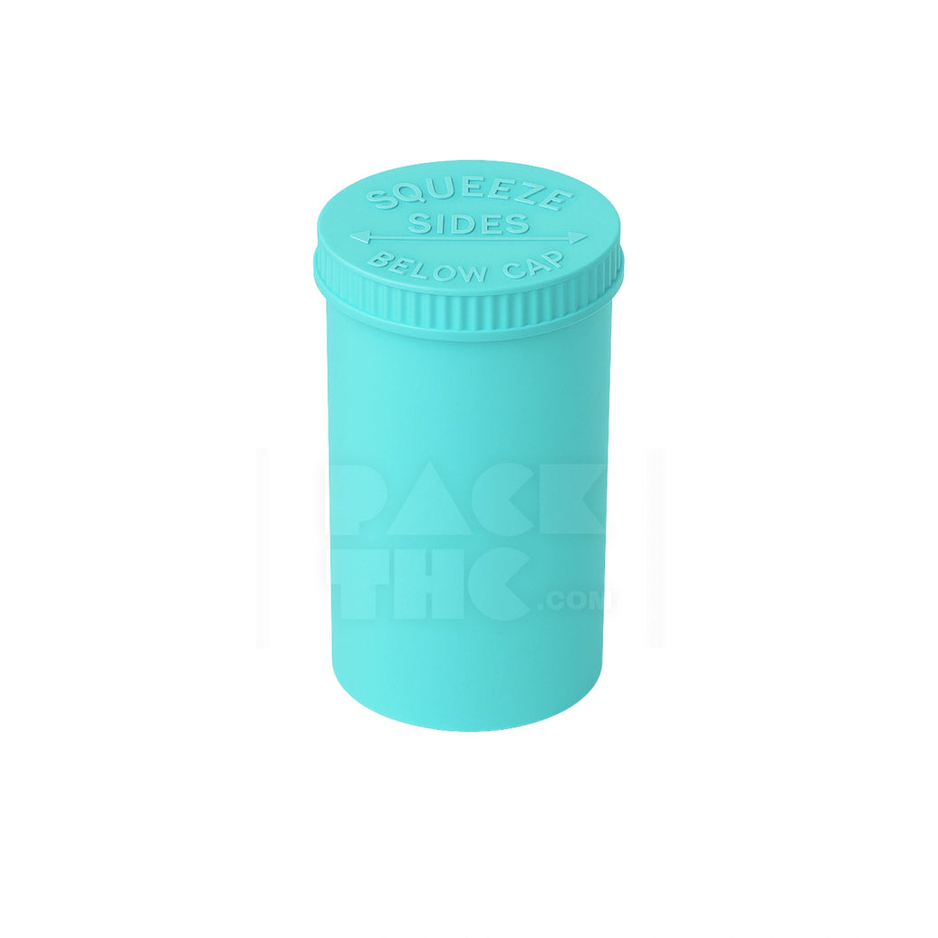 30 DRAM POP TOP VIAL - 1/4OZ - AQUA BLUE - (160 COUNT) Pack THC