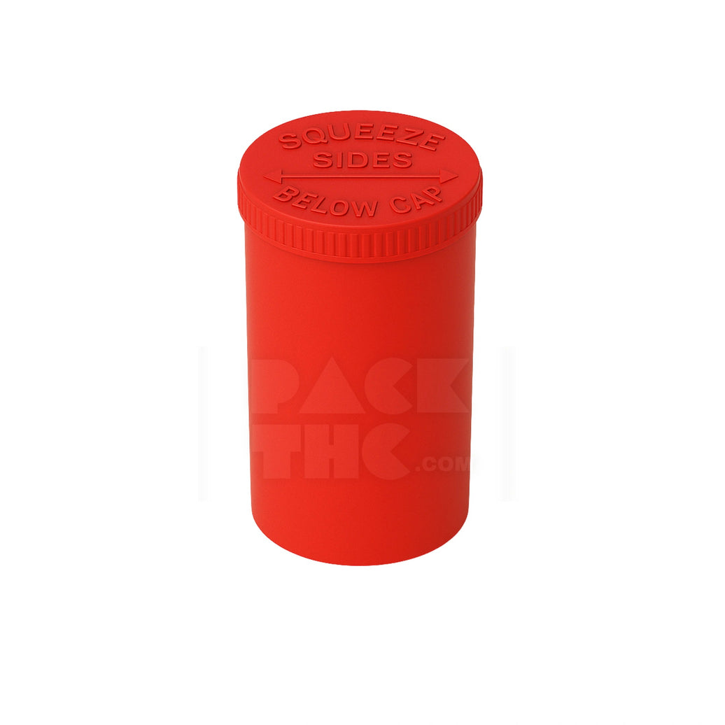 30 DRAM POP TOP VIAL - 1/4OZ - RED - (160 COUNT) Pack THC