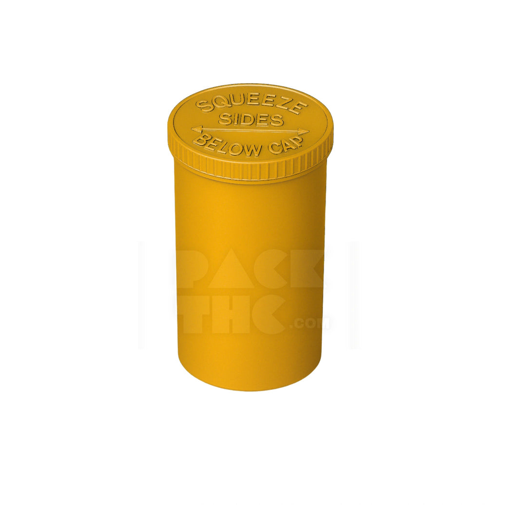 30 DRAM POP TOP VIAL - 1/4OZ - GOLDEN - (160 COUNT) Pack THC