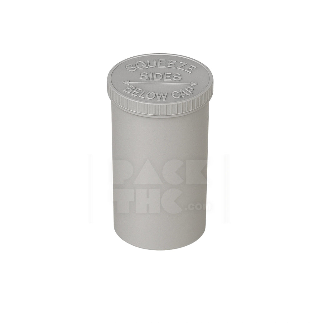 30 DRAM POP TOP VIAL - 1/4OZ - SILVER - (160 COUNT) Pack THC