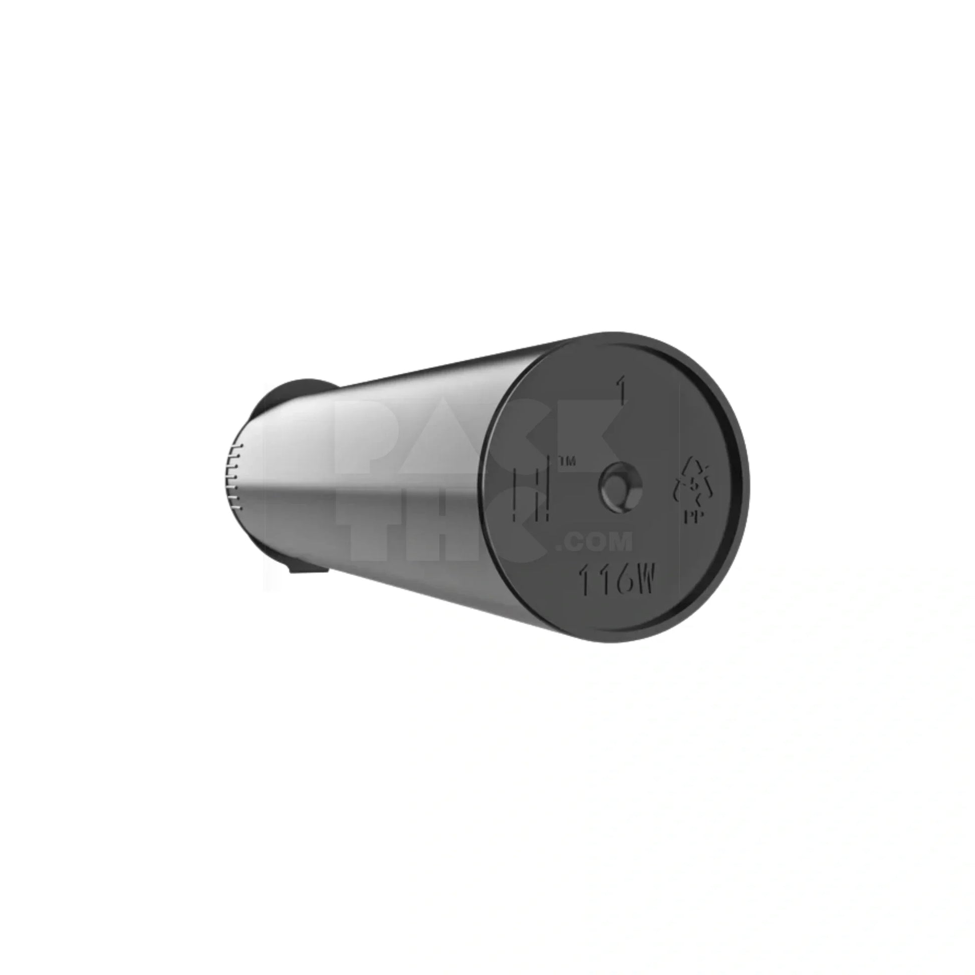 116mm wide mouth pre roll tube black