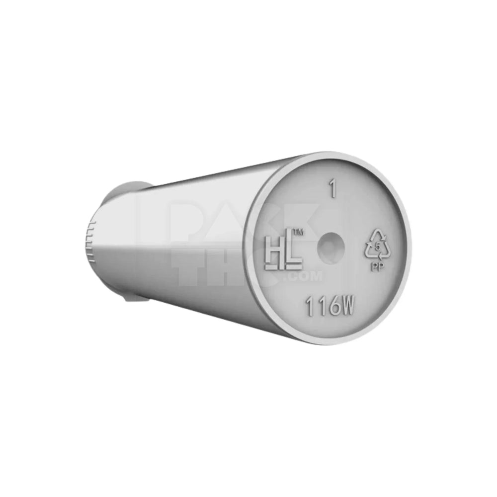 116mm wide mouth pre roll tube white