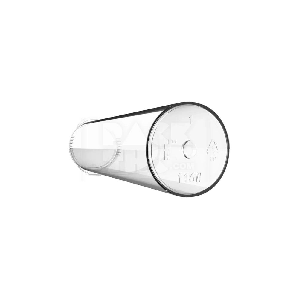 116mm wide mouth pre roll tube clear