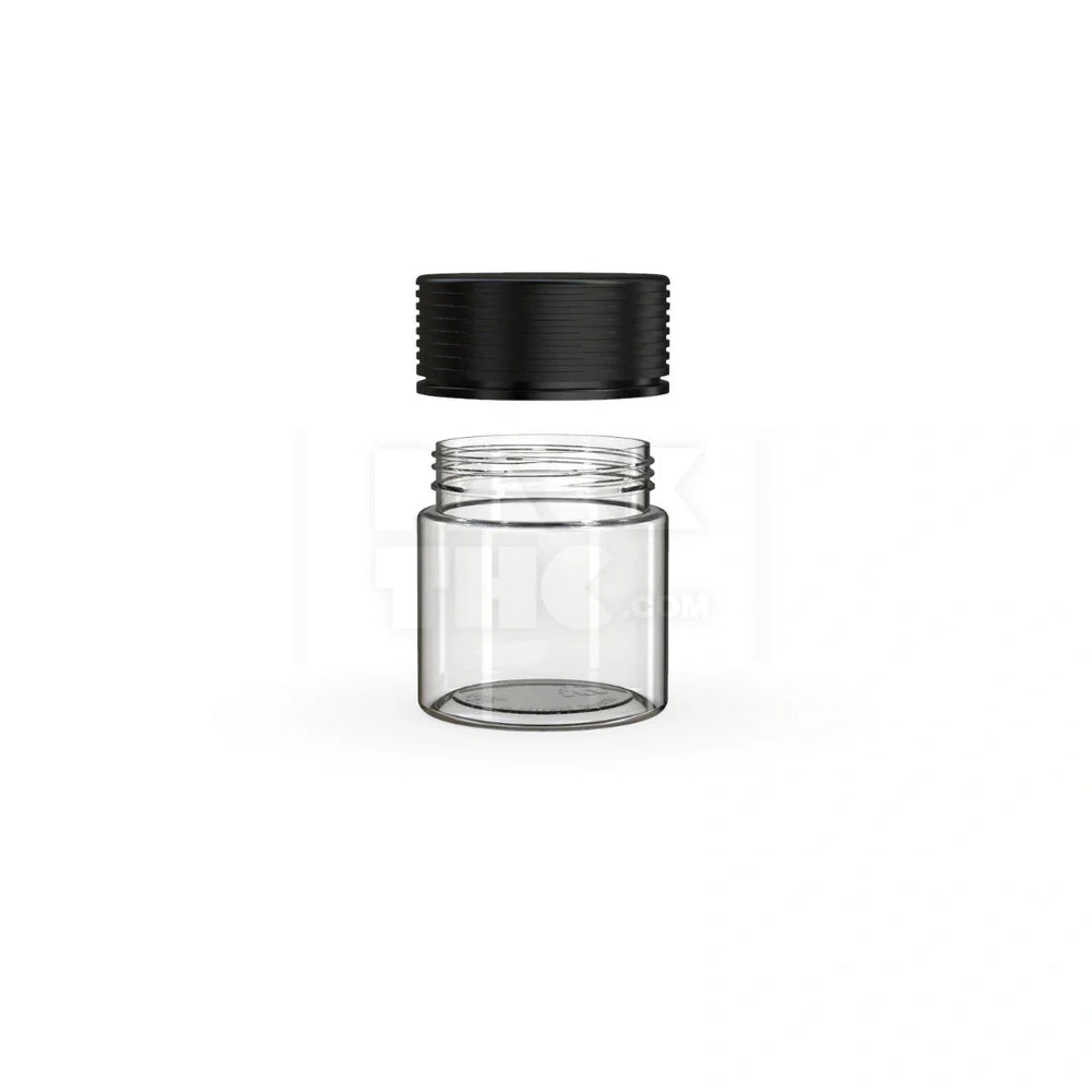 3oz 90cc spiral cr container clear natural black closure 400 count