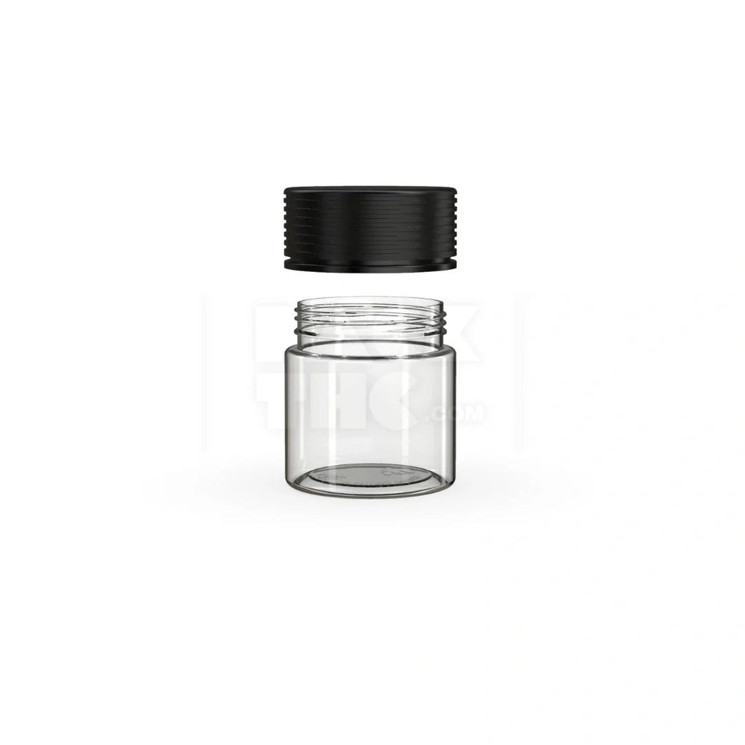 image 3oz 90cc spiral cr container clear natural black closure 400 count