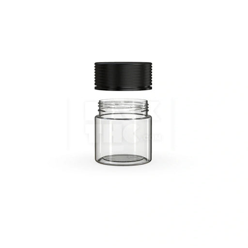 3oz 90cc spiral cr container clear natural black closure 400 count